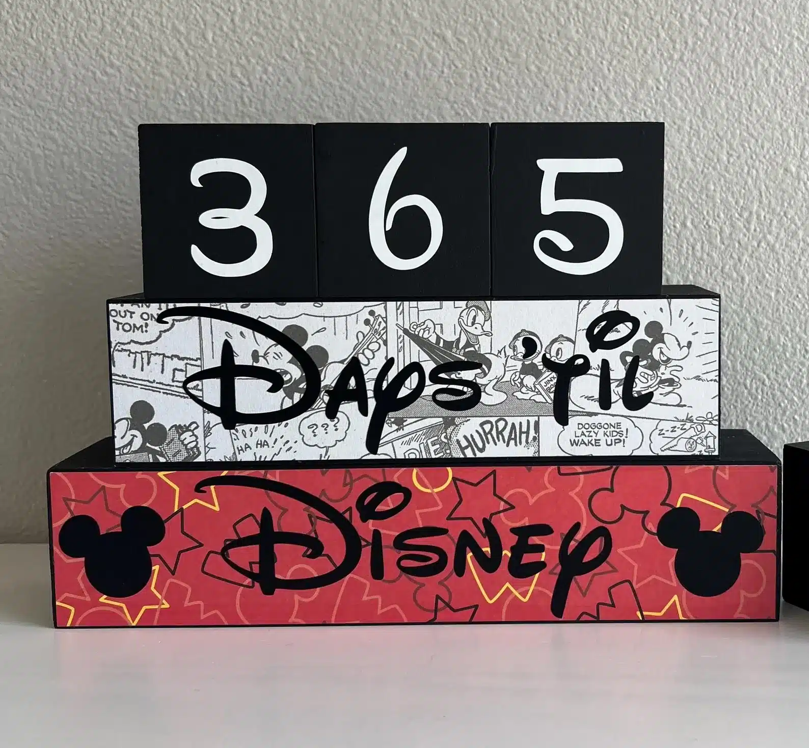 Disney Countdown Blocks