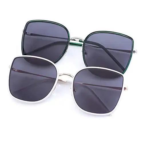 COLOSSEIN Fashion Designer Oversized Sunglasses For Women