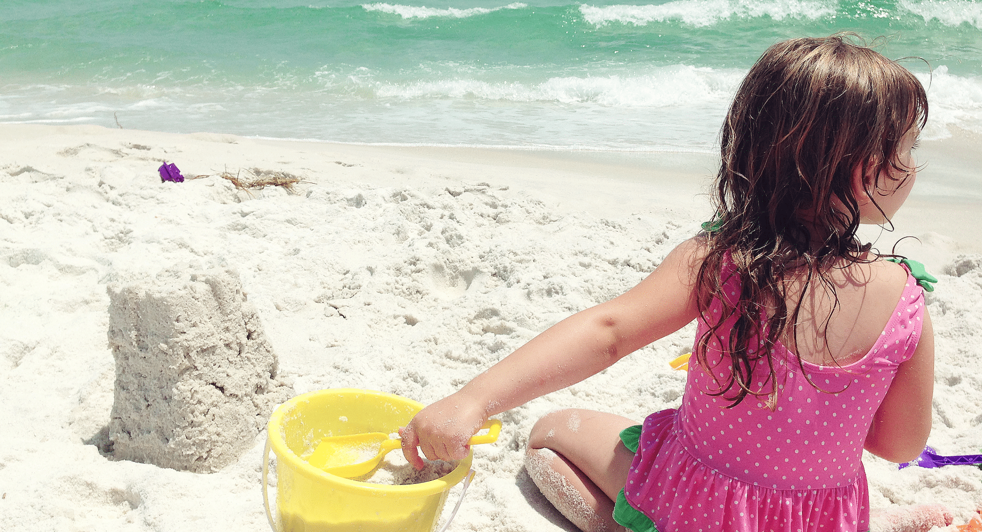 young child at the beach in Destin Florida