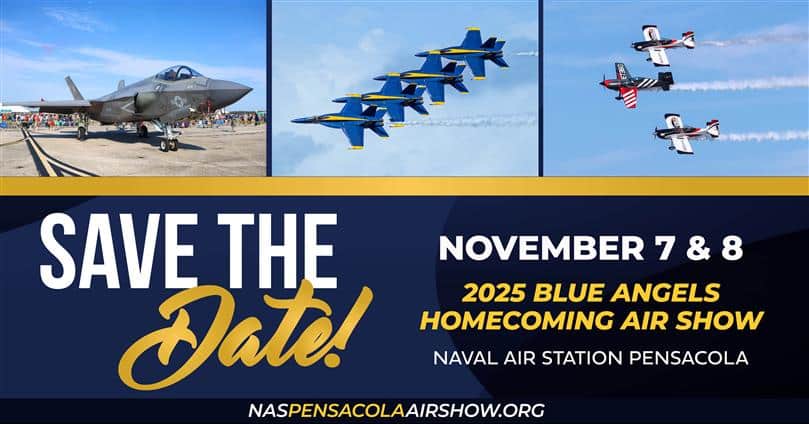 NAS Pensacola Air Show Flyer featuring the Blue Angels 