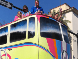 Mardi Gras Float in the Pensacola Grand Parade