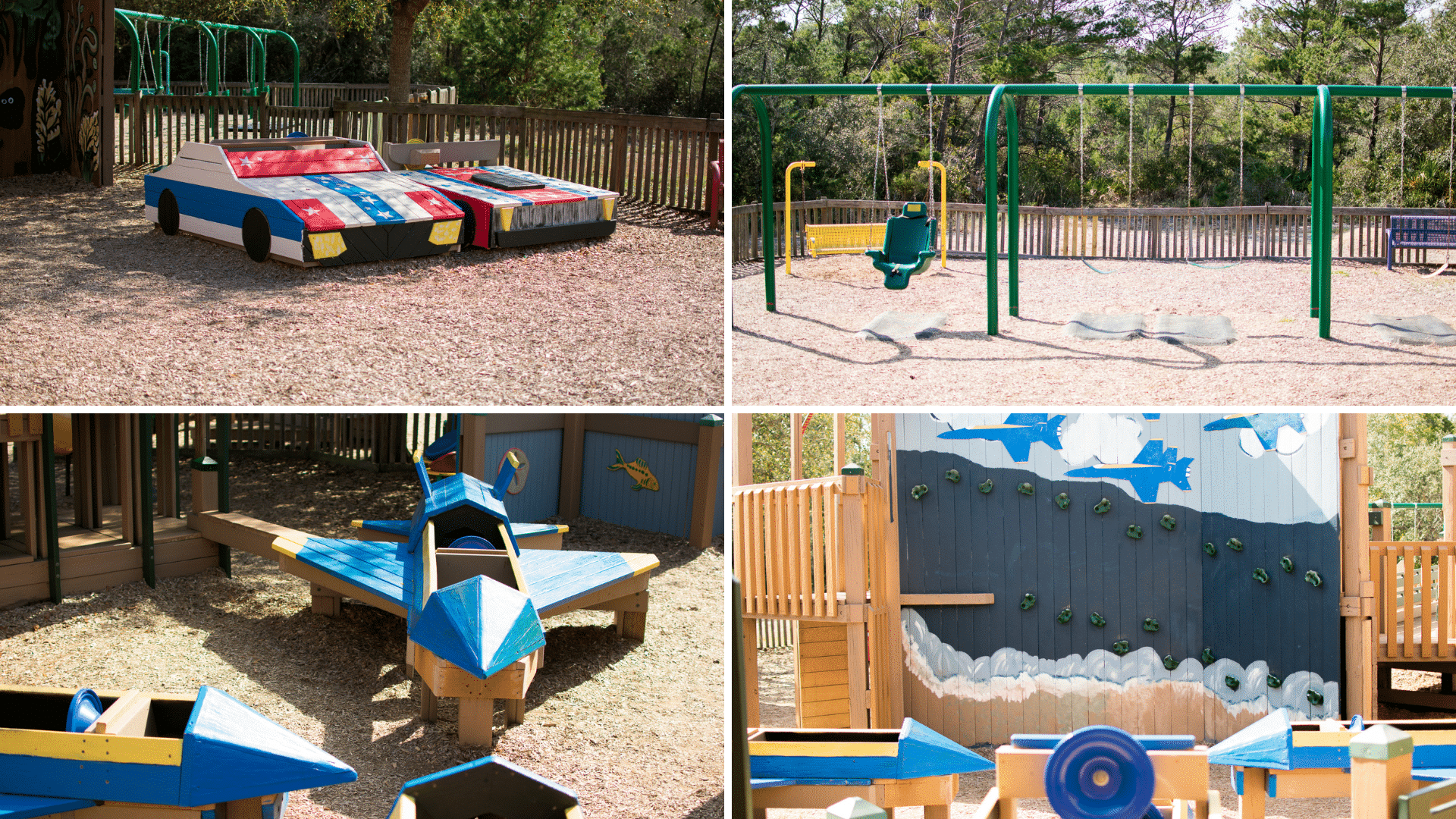 Play structures at Perdido Kids Park